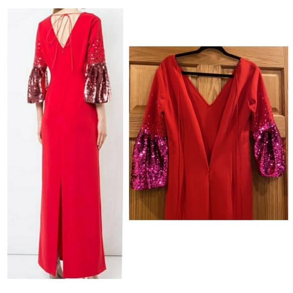 Sachin Babi Byzas Gown Cerise - Picture 3 of 14